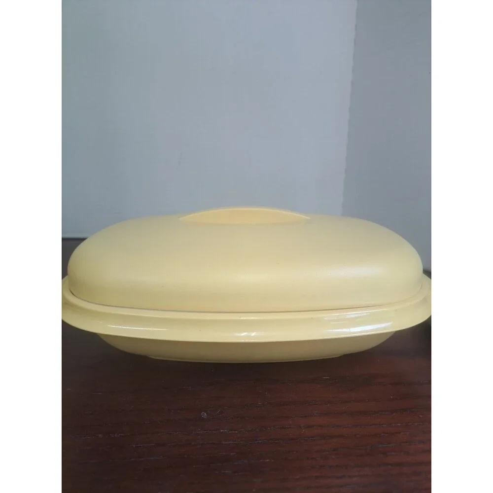 Vtg 1970s Tupperware 3peice Vegetable/Rice Steamer Set Harvest Gold 1273-5